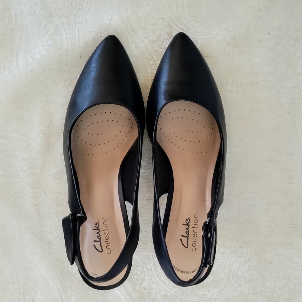 Clarks Black Slingbacks size 11